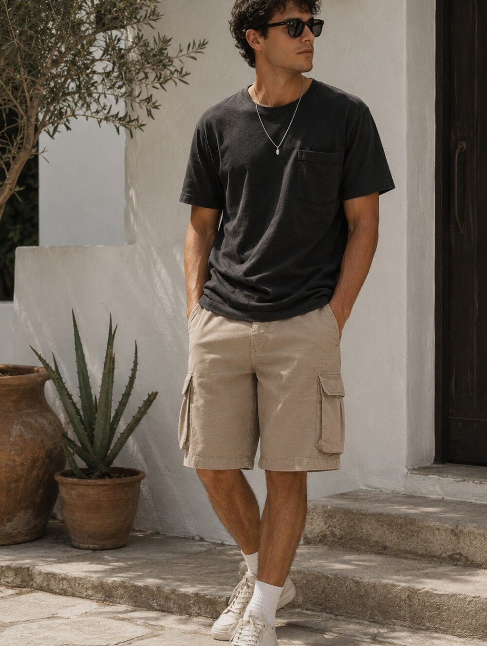 NWT - IRO "Jobby" Men's Cargo Shorts in Taupe